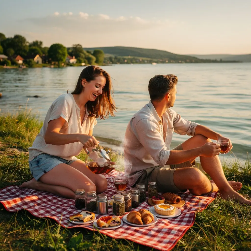 Tradicionális magyar teázási szokások bemutatása, családi körben.